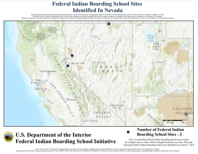 Federal Indian Boarding School sites in Nevada