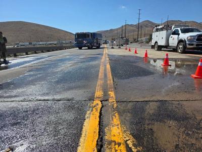 Water main break Storey County
