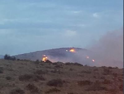 Brush Fire on Red Rock Road