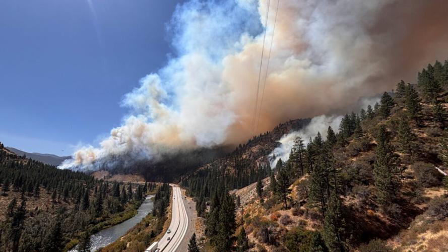 Floriston Fire from the interstate