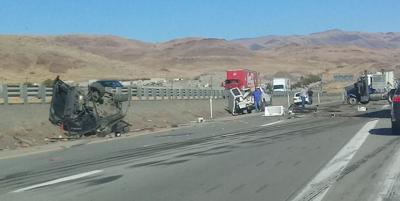 Crash on I-80 East Near Mustang Causes Traffic Backup