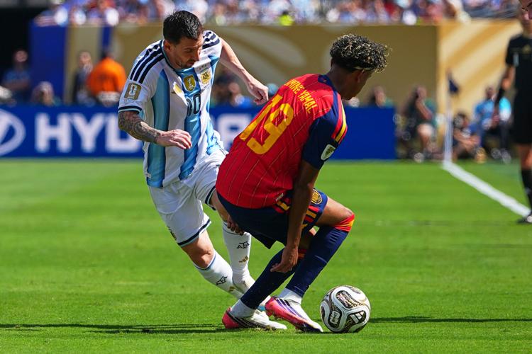 APTOPIX Argentina Spain WCup Soccer