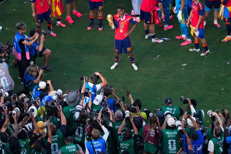 APTOPIX Argentina Spain WCup Soccer