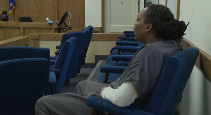 Claude King in court