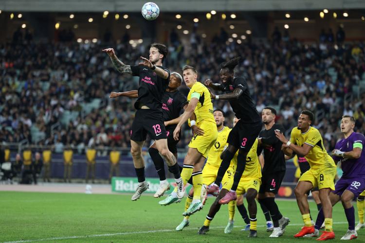 APTOPIX Azerbaijan Champions League Soccer
