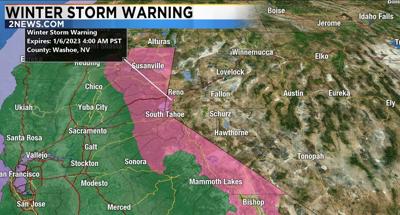 Winter Storm Warning, January 3, 2023