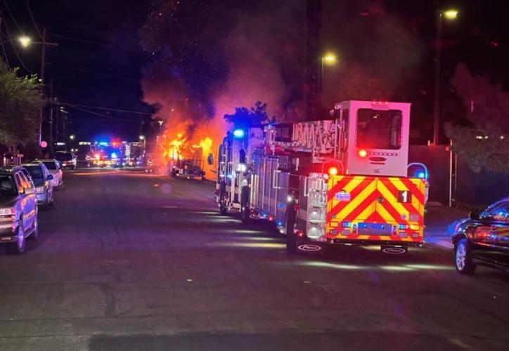 E. 7th Street car fire