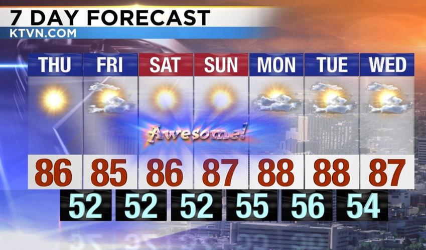 7 day forecast, Sept. 7, 2023