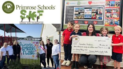 Preschoolers from Primrose School of South Reno donate to Sierra Kids Foundation