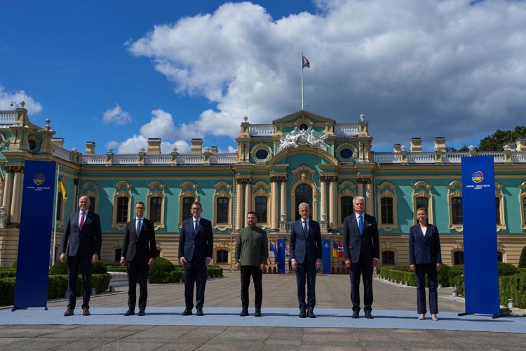 CORRECTION Russia Ukraine War Nordic Baltic Summit