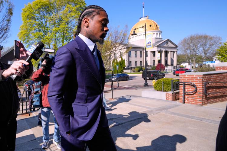 Patriots Diggs Strangulation Charge Football