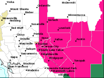 Red Flag Causes High Fire Danger Today