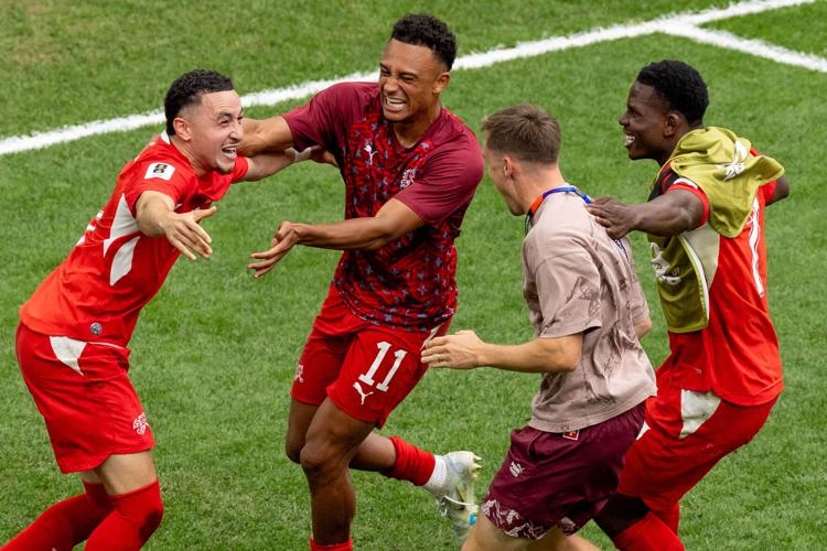 APTOPIX Colombia Switzerland WCup Soccer