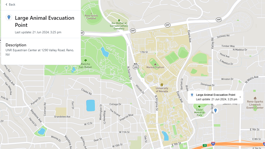 UNR Equestrian Center Map