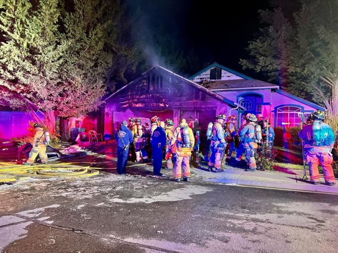 Family of four displaced after garage fire in northwest Reno
