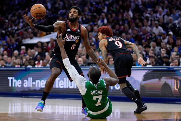 APTOPIX Celtics 76ers Basketball