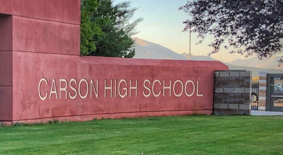Carson High School sign