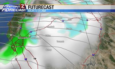Light Mountain Snow Sunday Night, With More Storms Lined Up