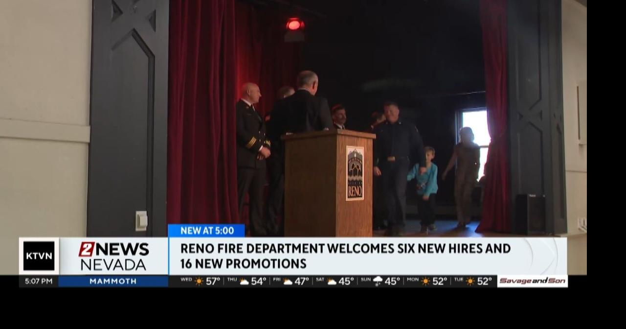 Reno Fire Department highlights new hires and promotions | Local News ...
