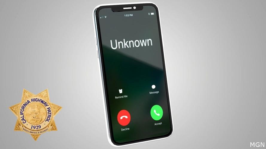 Unknown Caller with CHP badge