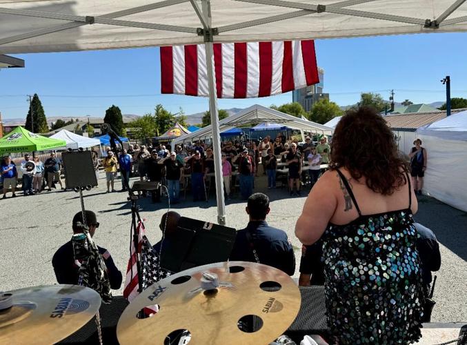 Veterans salute our National Anthem