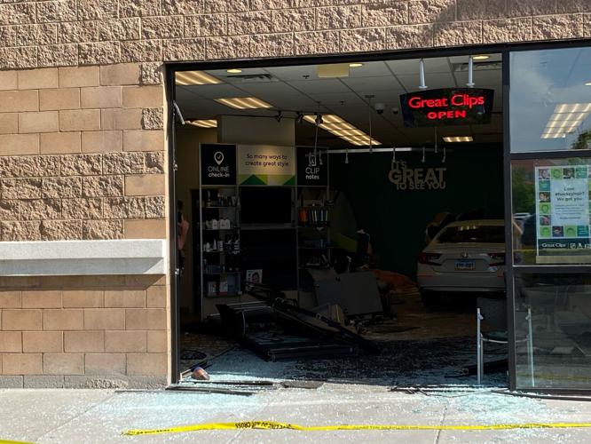 Woman and Child Sent To Hospital After Car Crashes into Great Clips in Reno