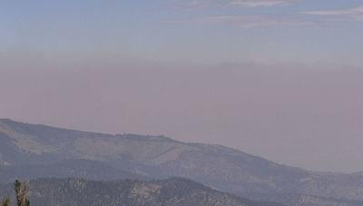 Smoke in the Valley From the Long Valley Fire