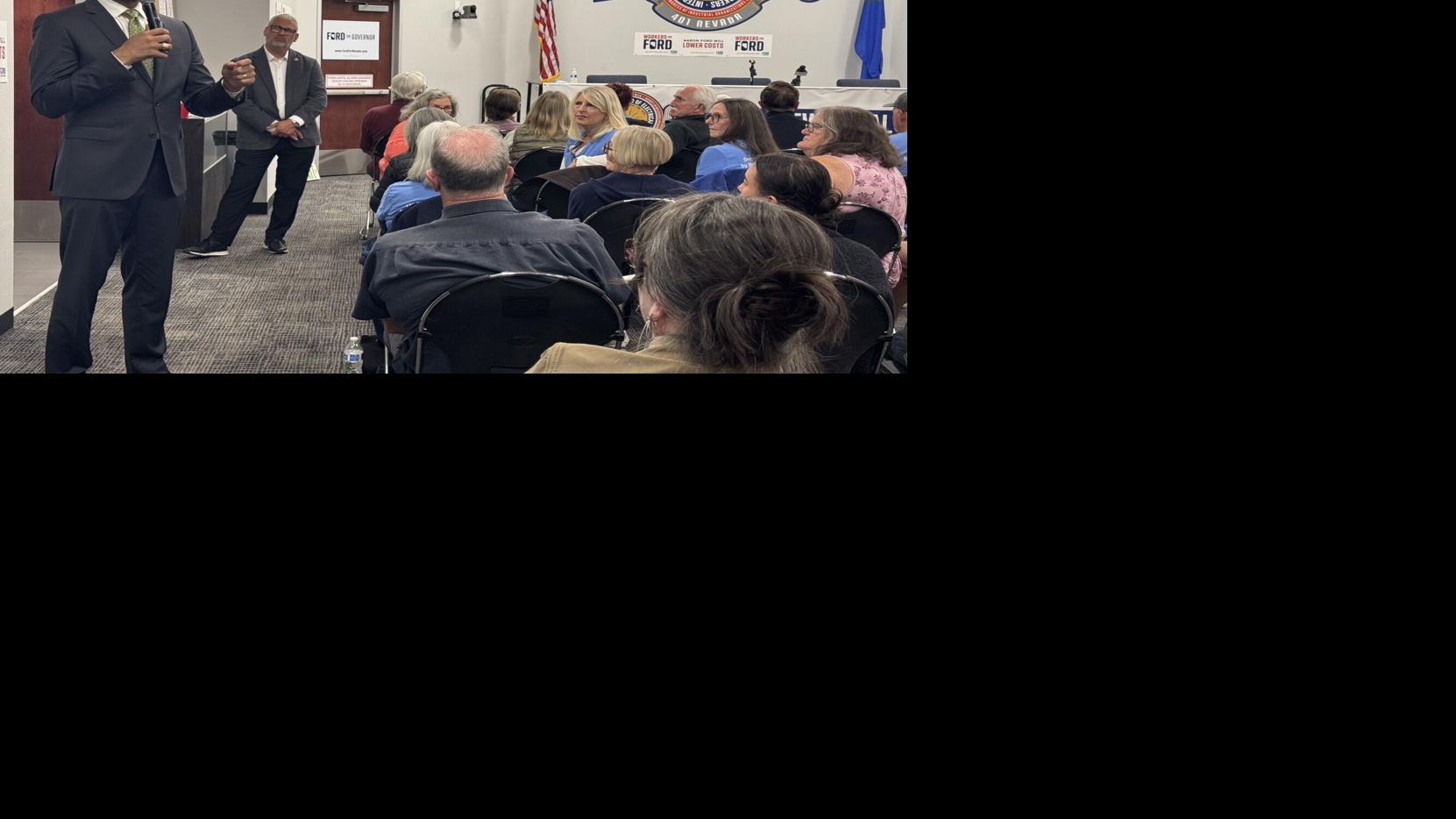 Democratic gubernatorial candidate Aaron Ford holds town hall ...