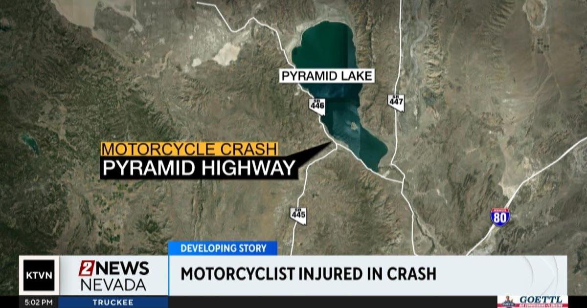 Rider hospitalized after motorcycle crash on Pyramid Highway north of ...