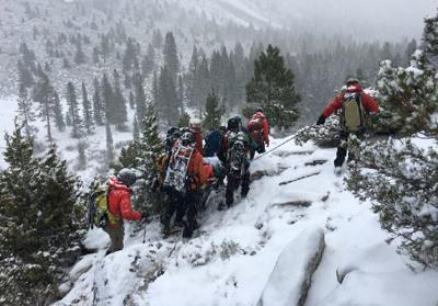Injured Skier Rescued from Fall Near Incredible Hulk in Hoover Wilderness