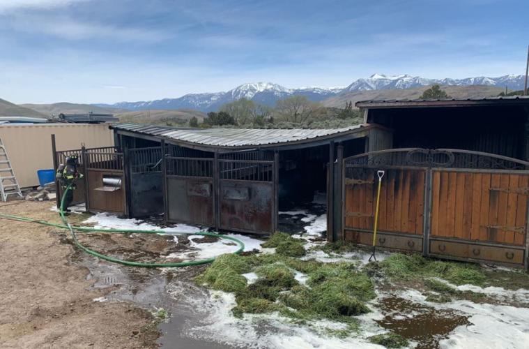Barn fire
