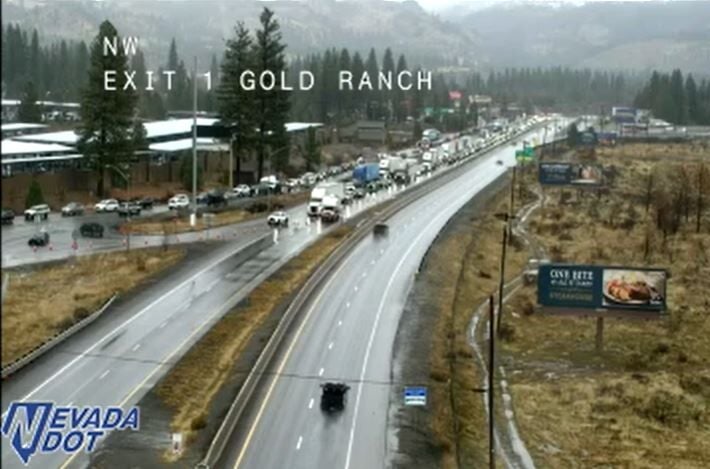 I-80 west closed at Gold ranch