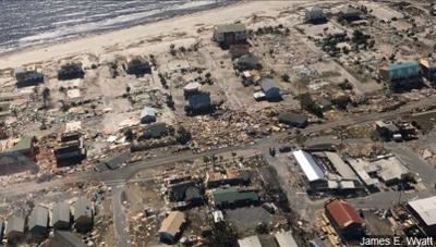 President Trump Sees Storm Damage Near Mexico Beach