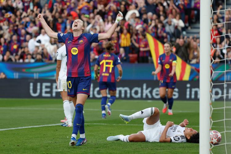 APTOPIX Spain Women's Champions League Soccer