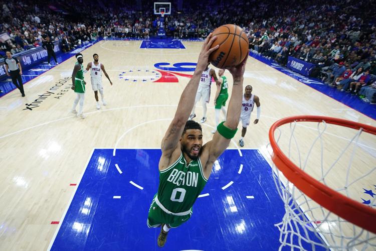 APTOPIX Celtics 76ers Basketball