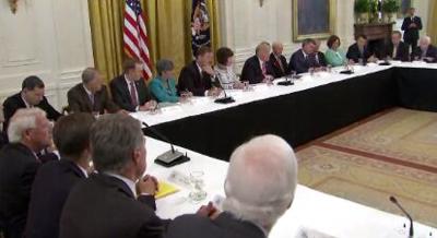 President Trump Meets With GOP Senators at White House