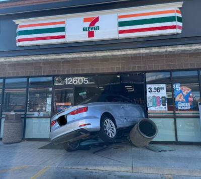 Audi into 7-Eleven store