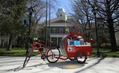 Pedal Library Delivers Books to Students in Summer