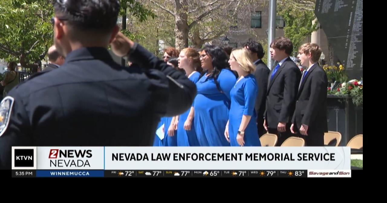 Officials gather at Nevada Law Enforcement Officers Memorial to honor ...