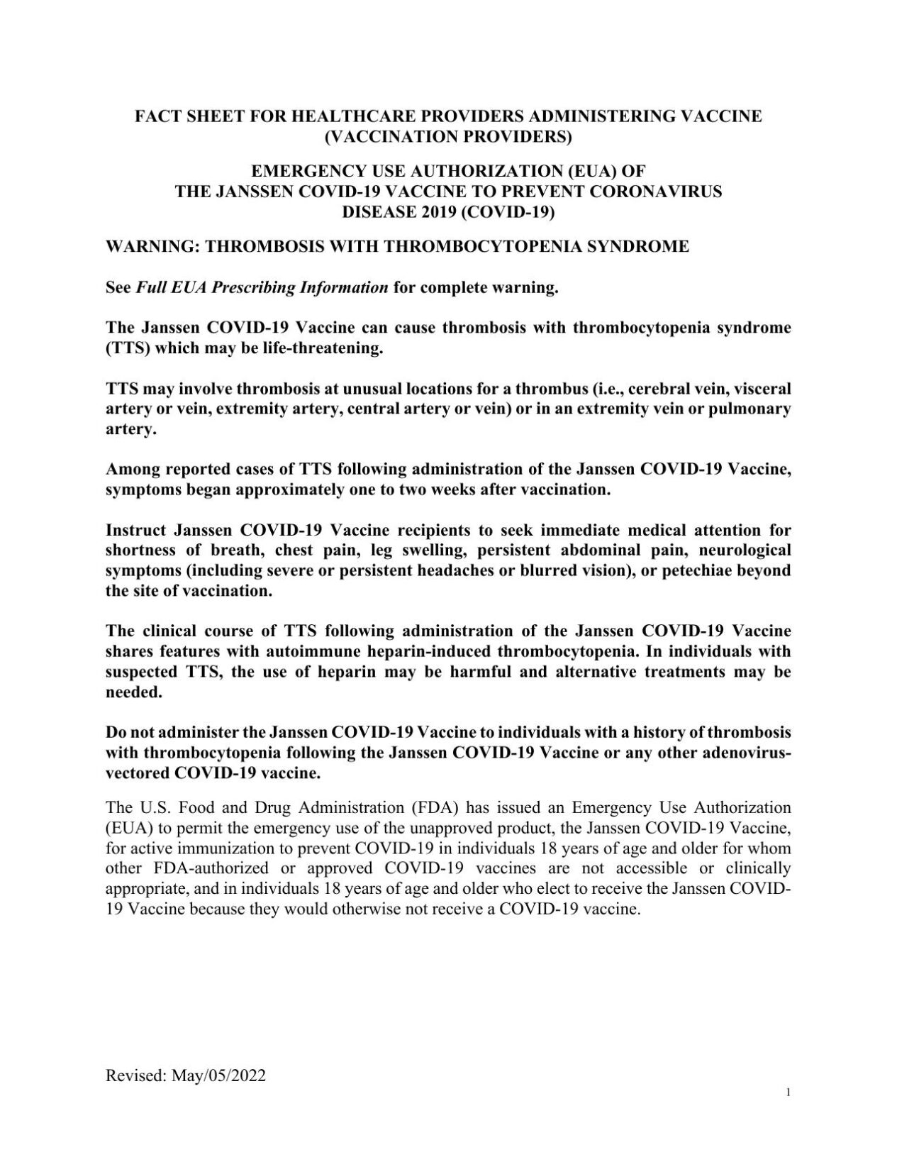 FDA J&J vaccine