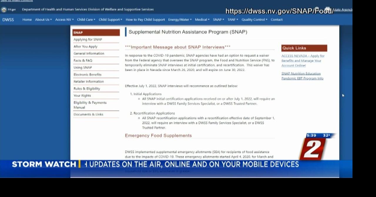 SNAP Benefit Reduction Hits Nevadans in April Nevada News