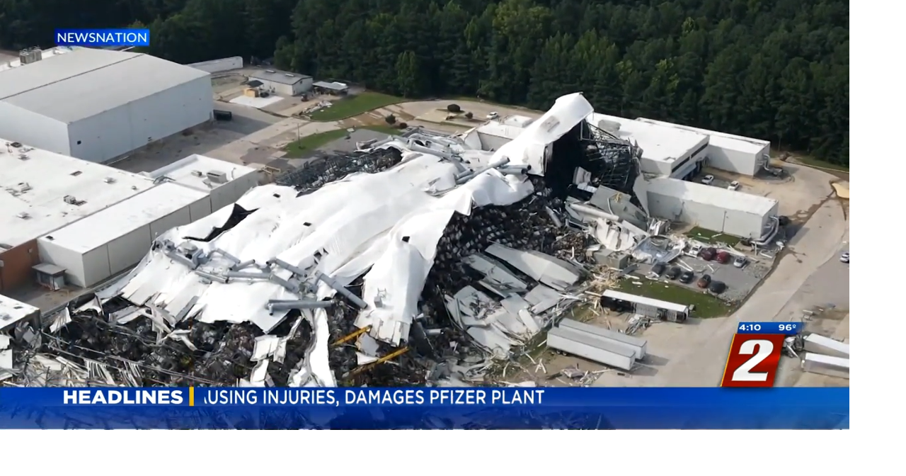 Tornado Damages Pfizer Pharmaceutical Plant in North Carolina | News ...