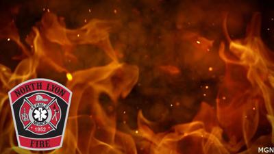 generic fire with North Lyon Fire logo