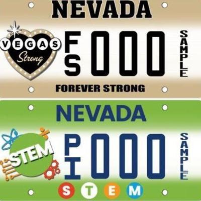 Nevada DMV to Release Las Vegas Forever Strong, STEM License Plates
