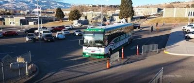 Charter Bus at Wooster High School