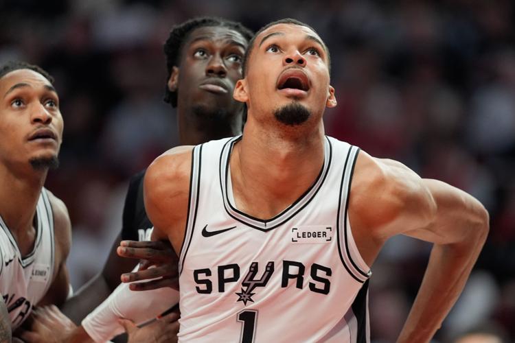 Spurs Trail Blazers Basketball