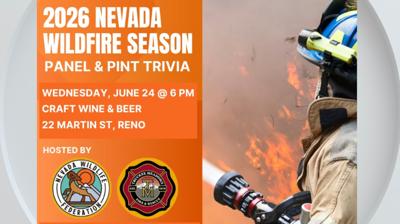 2026 Nevada wildfire season panel and pint trivia