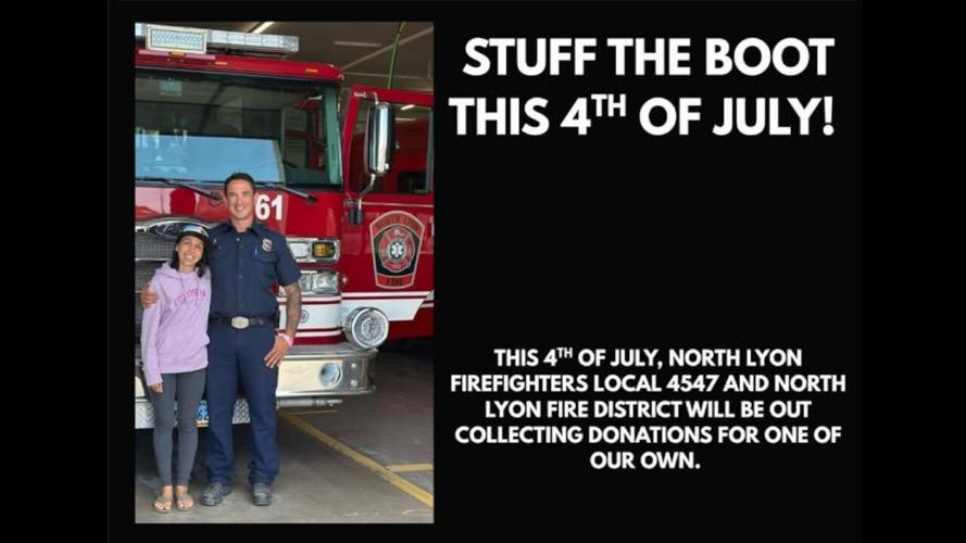 Stuff the Boot - North Lyon Fire collecting donations for one of their own's sister fighting cancer