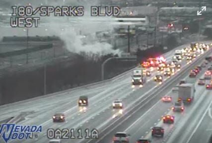 Small Fire Shuts Down Portion of I-80 East Near Sparks Marina