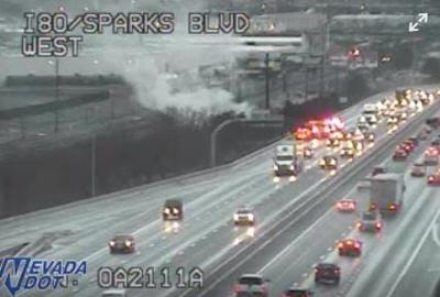 Small Fire Shuts Down Portion of I-80 East Near Sparks Marina